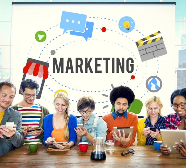 Marketing Strategia Branding — Foto Stock