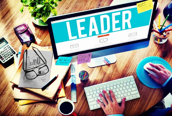 リーダーのリーダーシップの管理の概念 — ストック写真