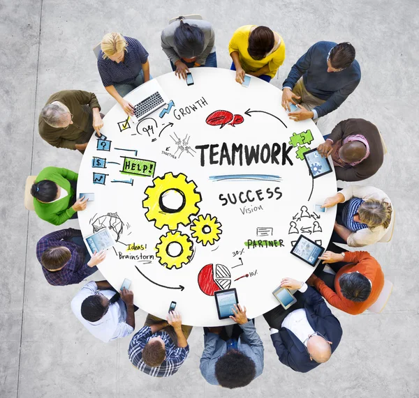 Teamwork Team Collaboration Concept — Stockfoto