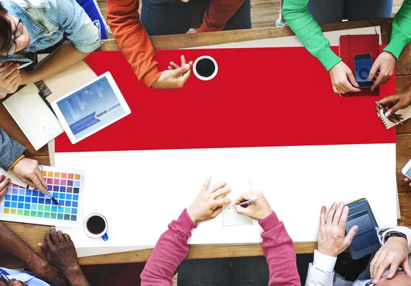 Indonesia Flag, Nationality Concept — Stock Photo, Image