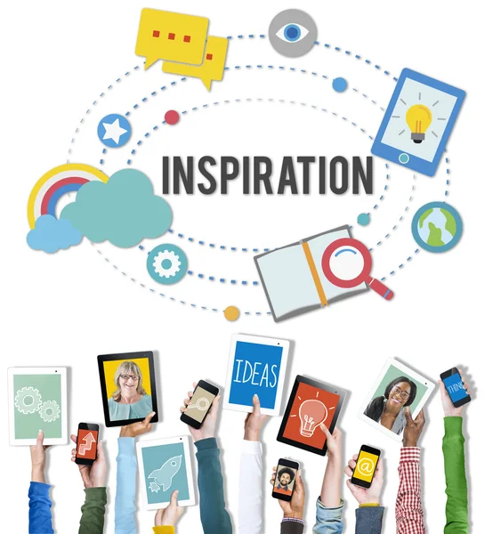 Inspiration innovation kreativität ideen konzept — Stockfoto