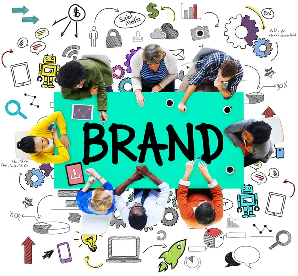 브랜드, 기술 개념 — 스톡 사진