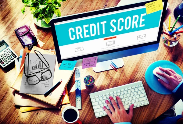 Credit Score Financial payment Rating Concept — Stock Photo, Image