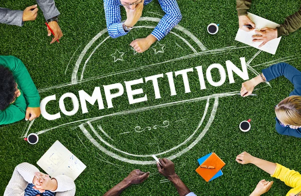 Concetto di sfida della concorrenza — Foto Stock