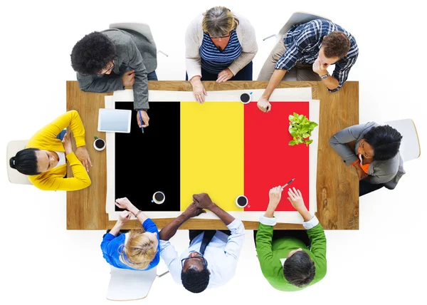 Vlag van België, land Concept — Stockfoto