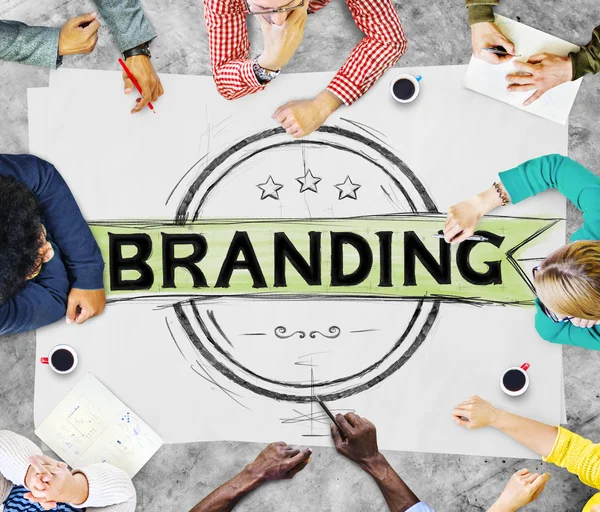 Conceito de Branding Marketing — Fotografia de Stock