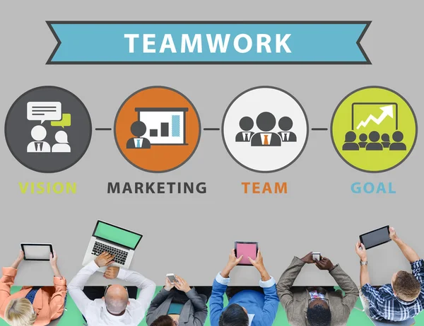 Teamwork Collaboration Concep — Stock Photo, Image