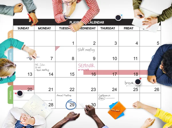 Calender Planner Organizzazione Concetto di gestione — Foto Stock