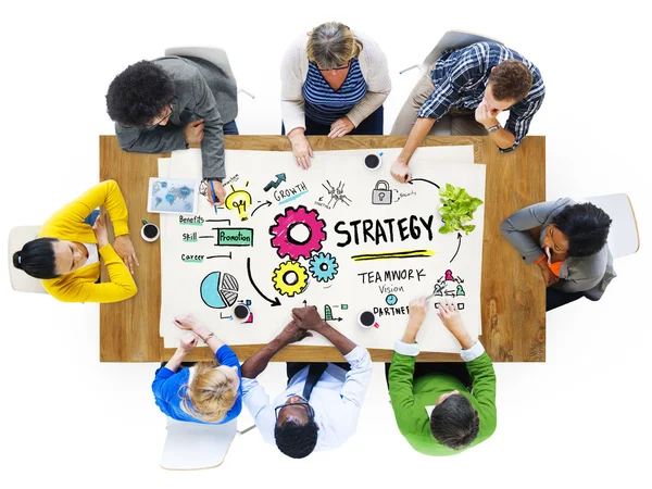 Strategi lösning Teamwork koncept — Stockfoto