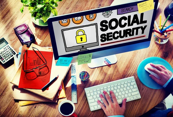 Concetto di sicurezza sociale — Foto Stock