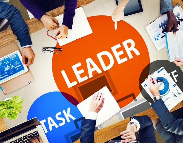 Leader Leadership Manager Task Staff Concept — Stock Photo, Image