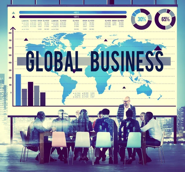 Глобальна бізнес-концепції — стокове фото