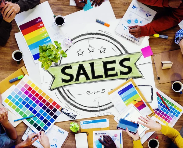 Ventas, Concepto de Marketing de Comercio —  Fotos de Stock