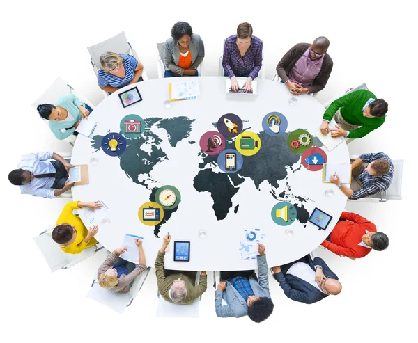 Global Media Connection Concept — Stock Photo, Image