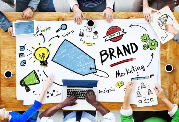 Concetto di Brand marketing — Foto Stock