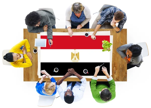 De vlag van Egypte, land Concept — Stockfoto