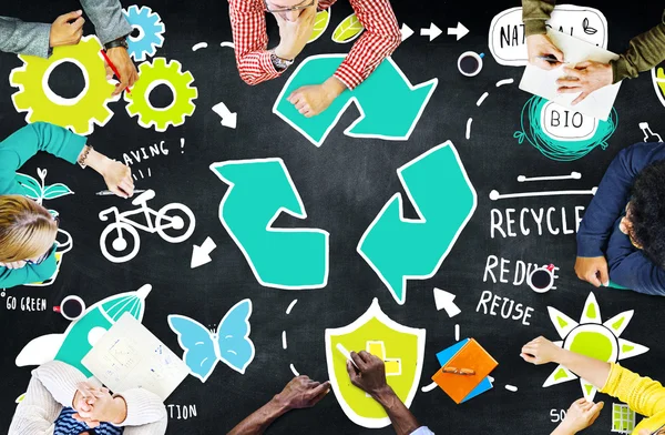 Recycle ga groen Concept — Stockfoto