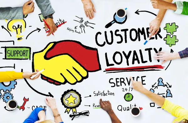Obsługi lojalności klienta — Zdjęcie stockowe