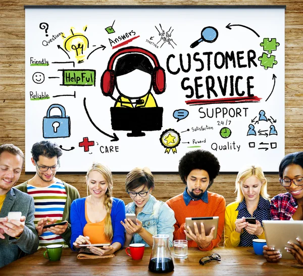 Customer Service, Call Center Concept — Stock Photo, Image