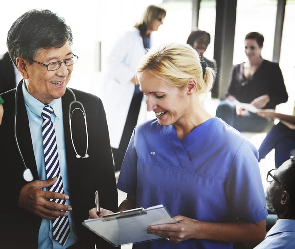 Concepto de Teamdiscussion médico —  Fotos de Stock