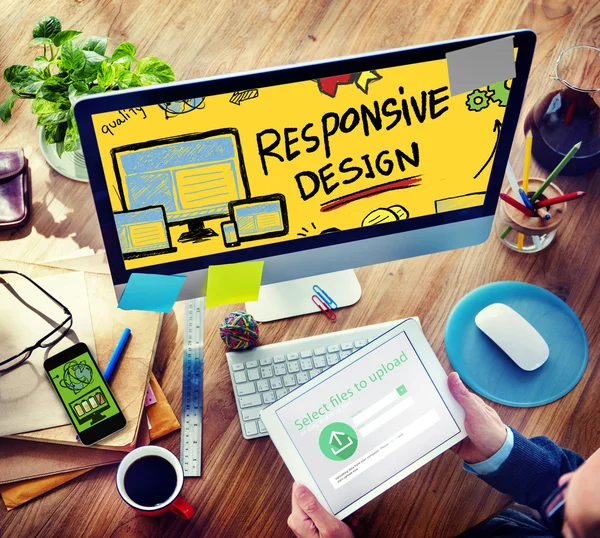 Responsieve ontwerpconcept — Stockfoto