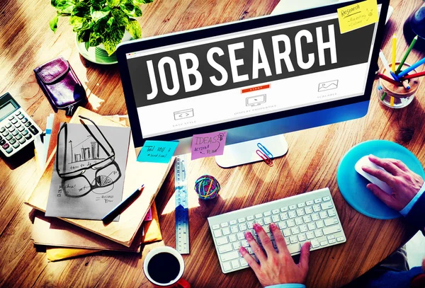 Man typing on keyboard — Stock Photo, Image