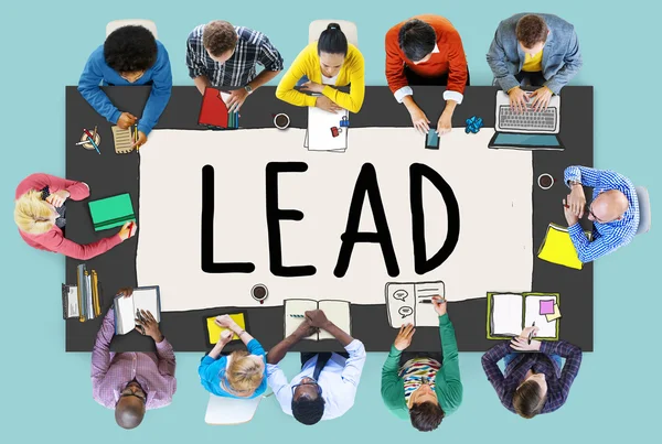 Lead, Team Partnership Concept — Stock Photo, Image