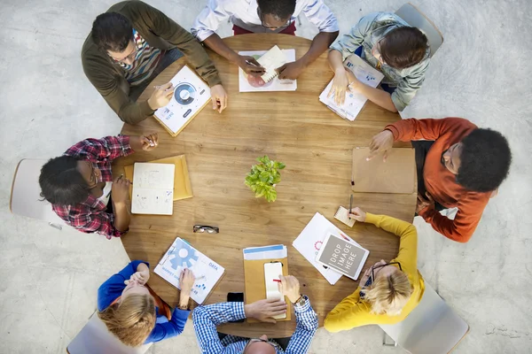 Groep mensen samen werken — Stockfoto