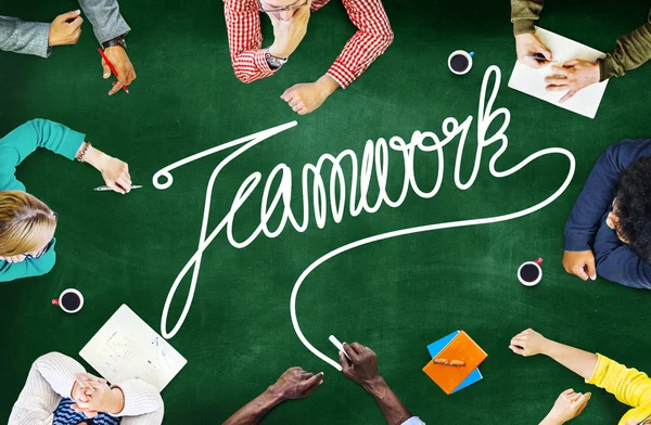 Teamwork samarbete koncept — Stockfoto