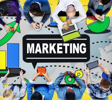 Ofiste çalışan iş ekibi.