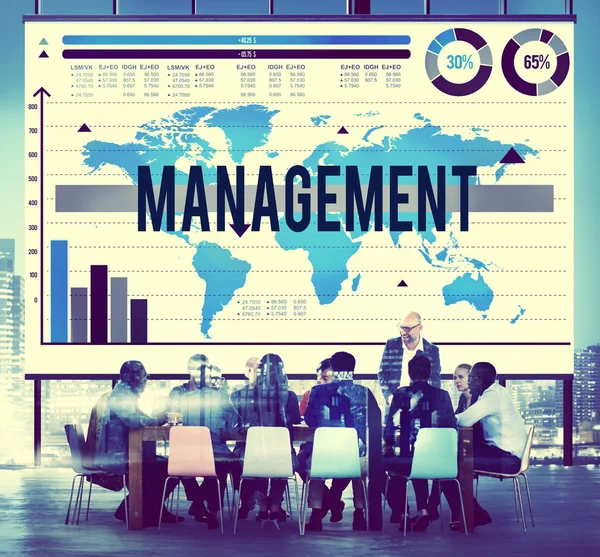 Concepto de formación de liderazgo de gestión — Foto de Stock