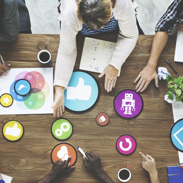 Group of Business People at meeting — Stock Photo, Image