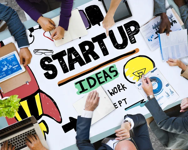 Empresários e Start Up Concept — Fotografia de Stock