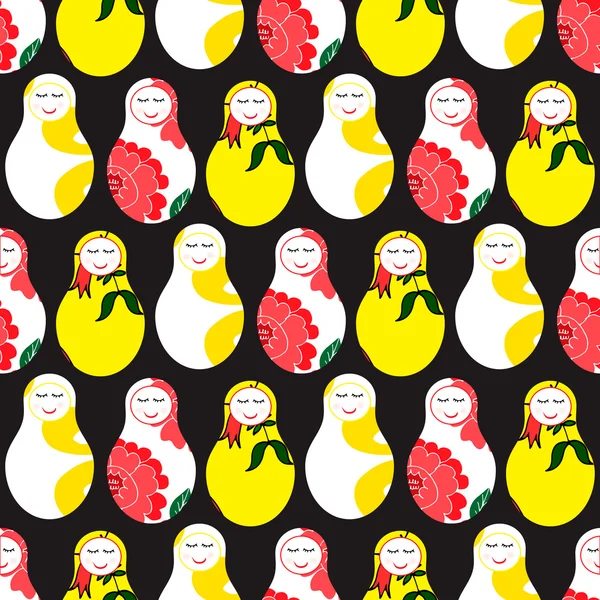 Muñecas rusas - matryoshka — Vector de stock