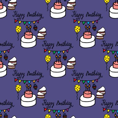 Doğum günü pastası ile Seamless Modeli
