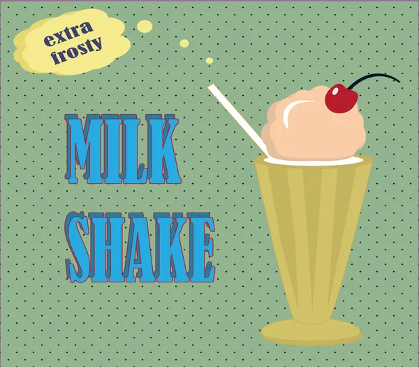 Milk shake — Stock Vector