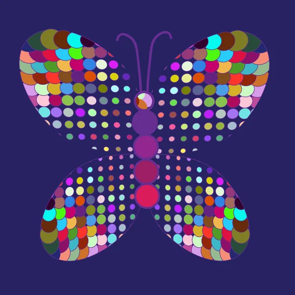 Papillon abstrait dans le vecteur — Image vectorielle
