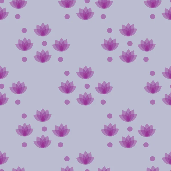 Seamless pattern with lilac lily — Stock Vector