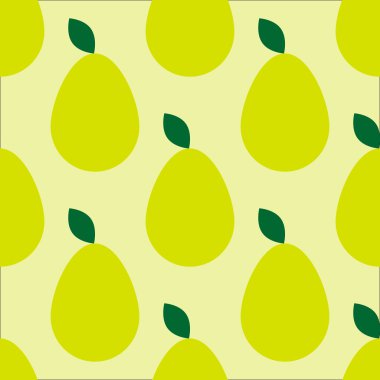 Retro seamless modeli ile olgun armut