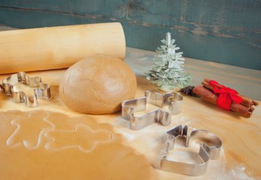 Noel kurabiye pişirme