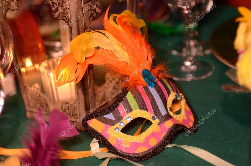 Table Mask Decoration Stock Photo C Czoborraul 108561516