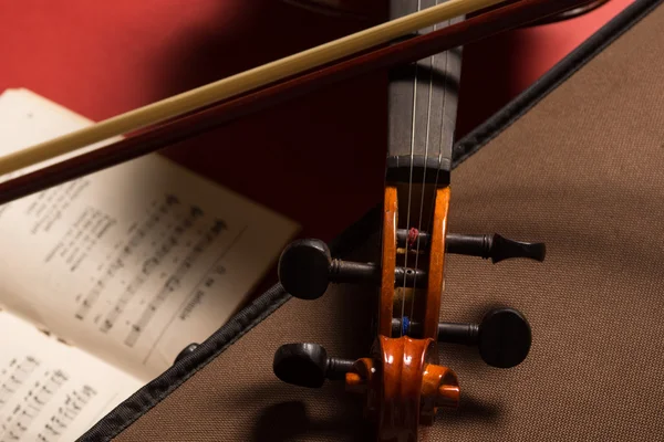 Oude foto van de viool. — Stockfoto