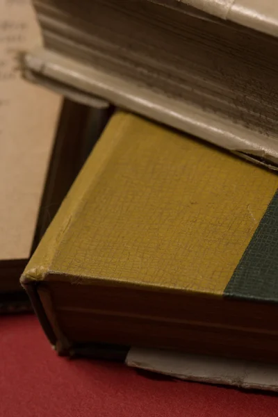 Antigos livros vintage close-up . — Fotografia de Stock