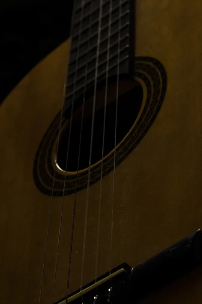 Guitarra close up fotografia . — Fotografia de Stock