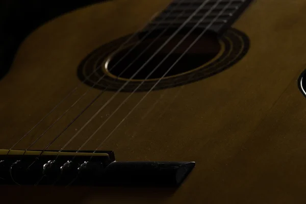 Gitarr i närheten upp fotografi. — Stockfoto