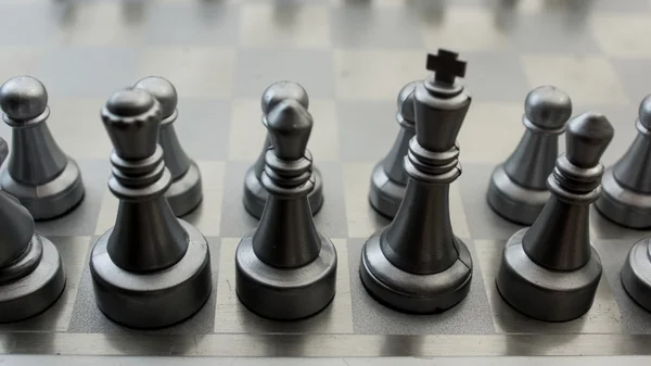 Tablero de ajedrez blanco y negro. —  Fotos de Stock