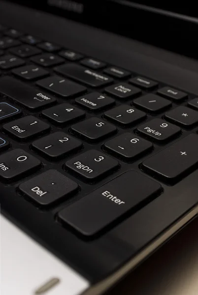 Układ klawiatury laptopa. — Zdjęcie stockowe