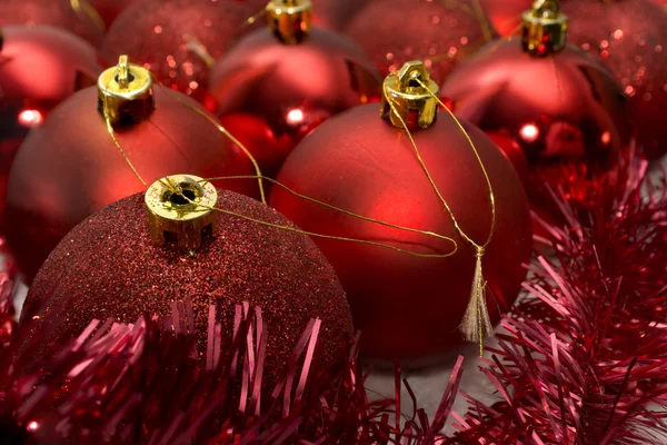 Árvore de Natal baubles decoração . — Fotografia de Stock