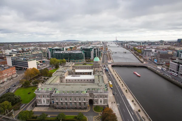 Skyline von Dublin City — Stockfoto