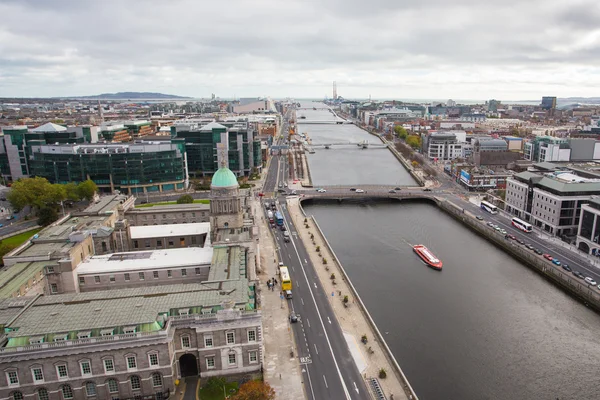 Skyline von Dublin City — Stockfoto